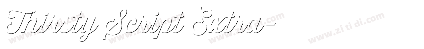 Thirsty Script Extra字体转换